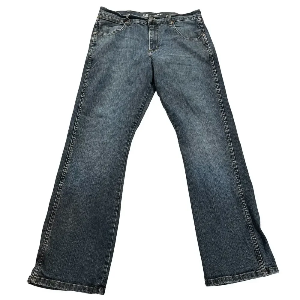 Wrangler Retro Relaxed Fit Boot Cut Jeans Mens 32x31 Blue Light Stretch
